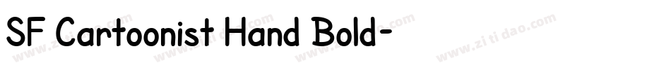 SF Cartoonist Hand Bold字体转换